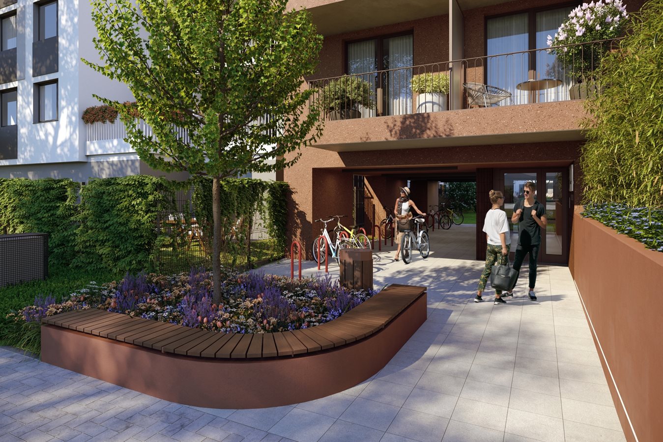 Osiedle Międzyleska - Etap 3, wejście do budynku